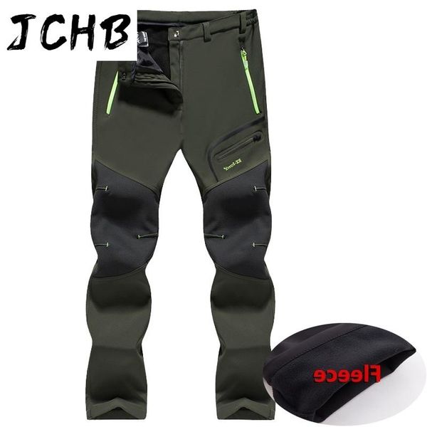

men's pants waterproof tactical hiking winter breathable stretch softshell fleece lined outdoor sport autumn trekking pant, Black