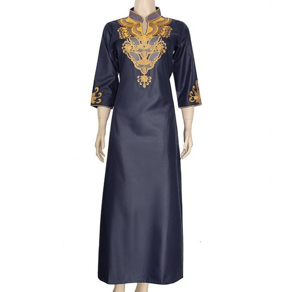 

african women dressed gold embroidered dress maxi south africa traditional dashiki clothes ladies ankara in ropa mujer bidr, Red