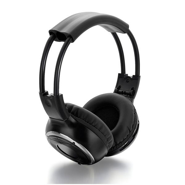 

professional infrared wireless headset stereo foldable ir headphone for tv / car headrest dvd / roof dvd / classroom film