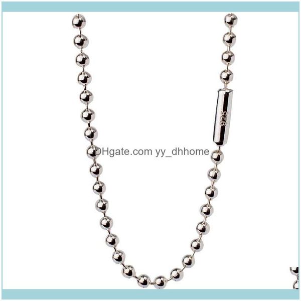 

chains necklaces & jewelrychains justneo solid 925 sterling sier ball chain necklace 16-36inch,basic for pendants drop delivery 2021 reb7l, Silver