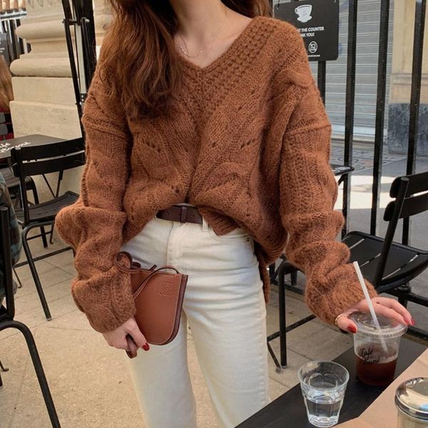

new female sweater women winter pullover knitting overszie long sleeve girls loose sweaters knitted outerwear thin sexy, White;black