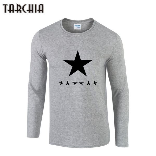 

tarchia mens t shirt slim fit crew neck t-shirt men geometric printed long sleeve shirt casual tshirt tee tees shirt 210317, White;black
