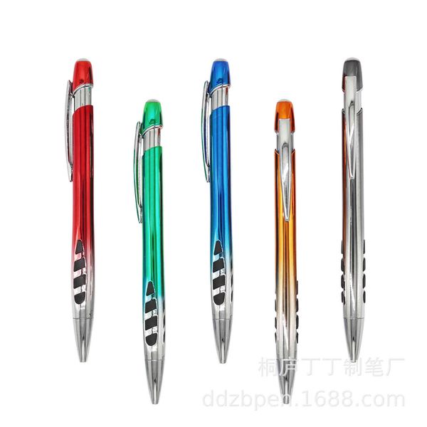 

plated uv ballpoint pen advertising gift signing profsional mold oing to survive by quality, Blue;orange