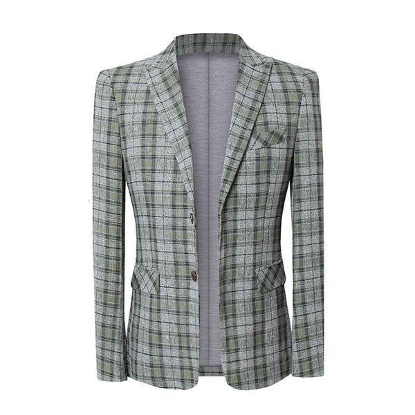 

men's suits & blazers green striped men suit jacket autumn brand mens blazer coat red gray wedding party dress coats s-5xl d3bw, White;black