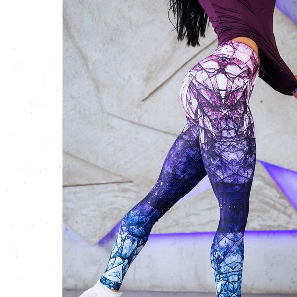 

leggings sport women fitness sports gym workout mid waist running trousers fitness elastic athletic leggings sportwear 5$, Black