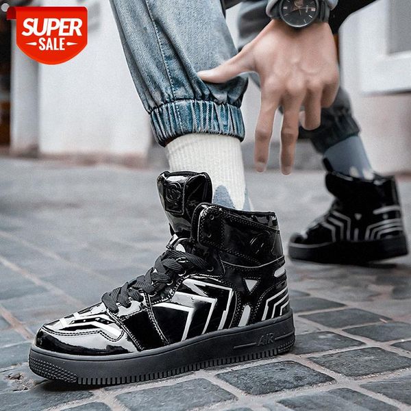 

winter men's shoes korean fashion trend student luminous sports couple high-thick-soled casual #9n3j