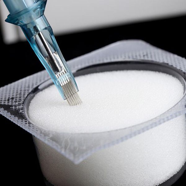 

24pcs professional disposable sterilized tattoo needle dip foam cleaning cup tattoo supplies accessories tatoo equipment