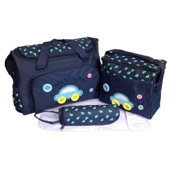 

diaper bags fashion 4pcs bag set tote nappy large capacity travel handbag with changing pad bottle for mom