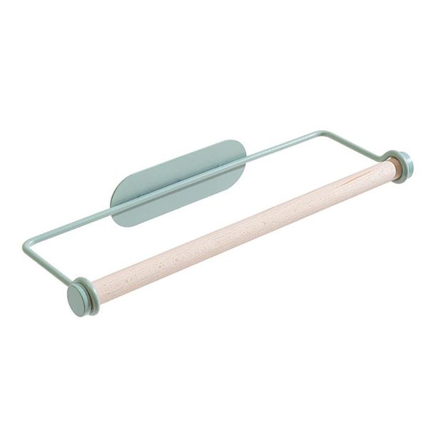 

hooks & rails 1pc multi-function hanging rack lazy wiping cloth tissue towel rod