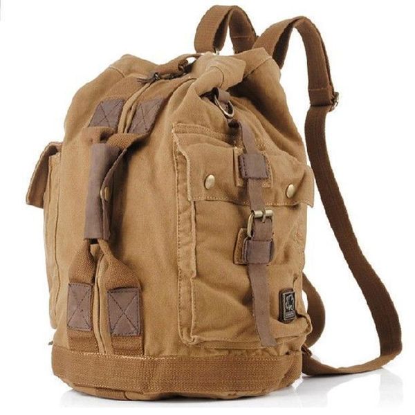 

backpack vintage military canvas men travel bags women luggage & school
