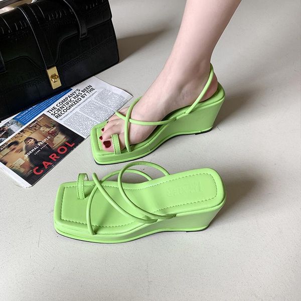 

slippers summer outdoor women's wedges slip-on shoes woman flat peep toe comfortable soft platform sandals, Black