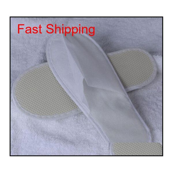 

20pairs /lot white non -woven disposable slipper l supplies white disposable slipper home jllnij lottery2010