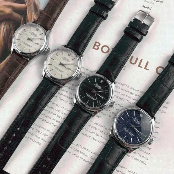 

wristwatches fashion men's luxury designer watch quartz classic black steel band calendar business brand gifts 070, Slivery;brown