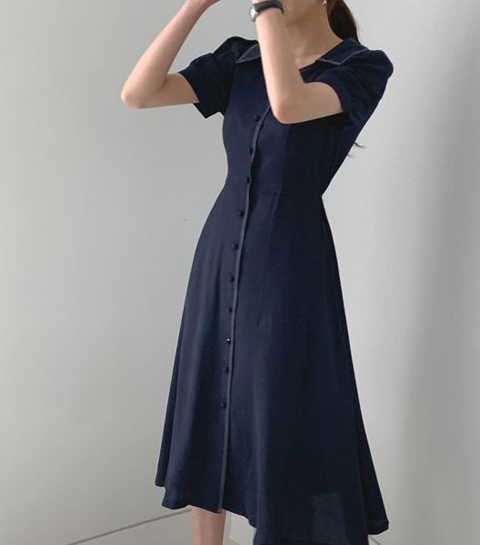 

2021 new women chic ladies vestidos summer elegant slim waist female es sov3, Black;gray