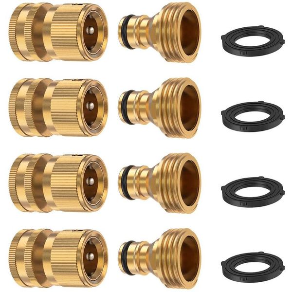 

watering equipments 3/4 brass quick connector garden adapter hose water joints fittings connectors brass-coated