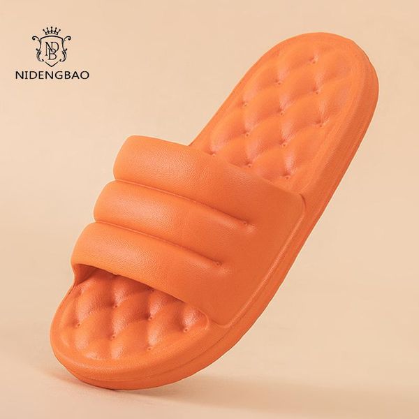 

slippers summer women home heel high ladies shoes non-slip bathroom slides indoor couple casual bath sandals men, Black