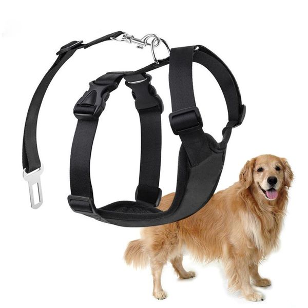 

dog car seat covers pet chest strap medium husky harness belt(chest strap, belt, black,s)