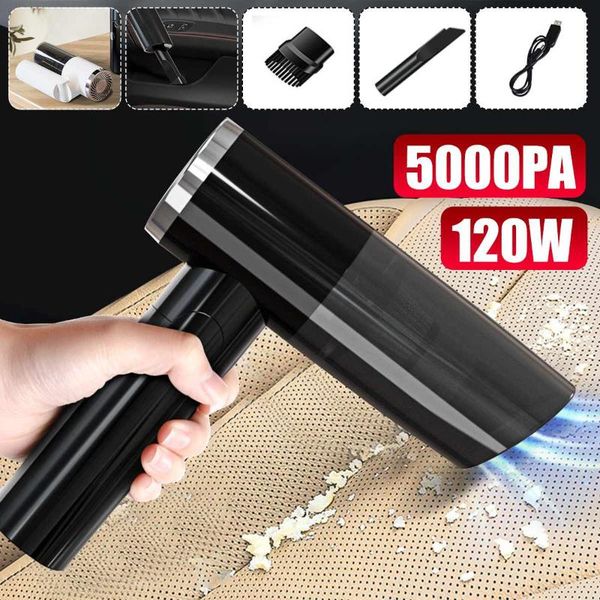 

vacuum cleaner 5000pa wireless portable foldable handle car handheld auto vaccum home/car dual-use with 2 detachable
