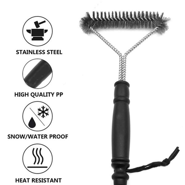 

tools & accessories kitchen barbecue grill bbq brush clean tool stainless steel cooking gadgets brushes