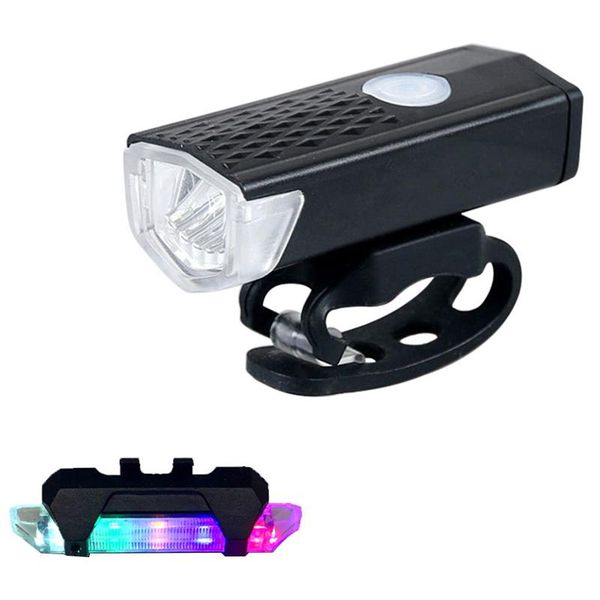 

bike lights cycling light mtb front lamp rainproof usb led headlight ultralight rear warning tail bicycle accessories