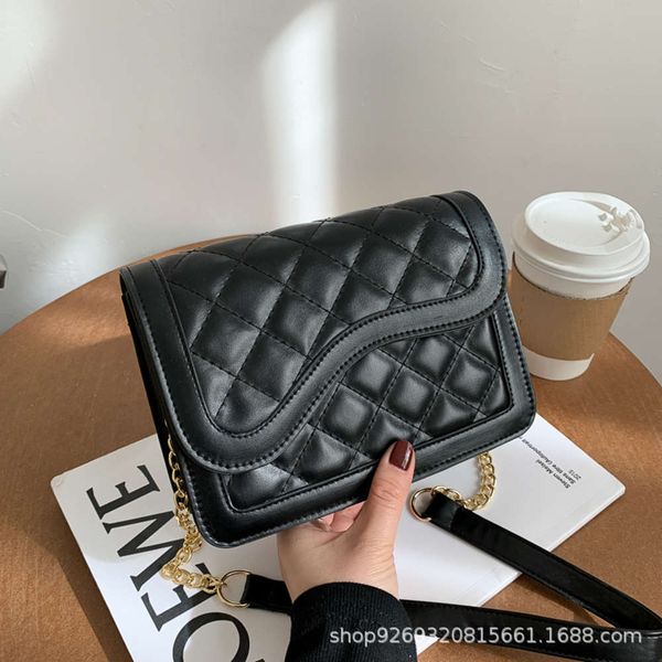 

hbp 2021 new autumn and winter tide net red fashion lingge chain single shoulder versatile small square cross women's bag