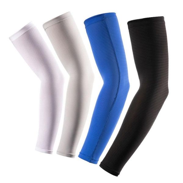 

elbow & knee pads gobygo 1 pair ice silk sleeves perspiration breathable comfortable skin friendly high stretch fabric anti ultraviloet, Black;gray