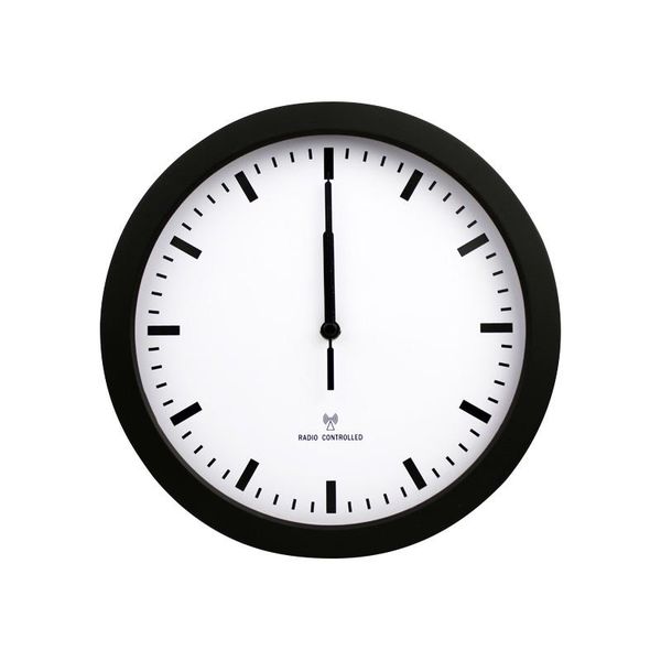 

max home simplicity black round wall clock radio control decorative clock inch wall modern home decor living room needle