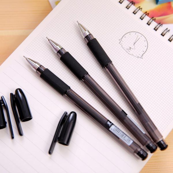 

gel pens 12pcs/pack 0.5mm black ink office school writing tool