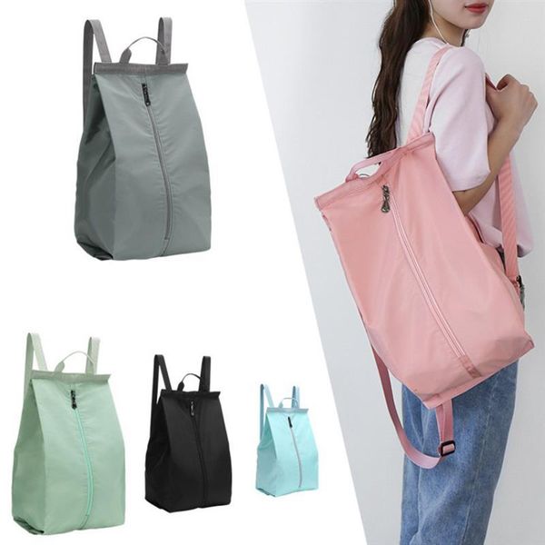 

backpack fashion durable nylon folding travel dry & wet compartment swimming bag gym duffel for camping
