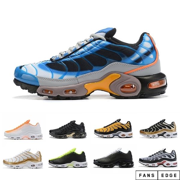 

new arrival gold tn plus men running shoes green triple black yellow outdoor training sports mens outdoor trainers zapatos sneakers 40-46