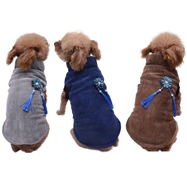 

dog apparel pet coats costume puppy cat clothes jackets for dogs autumn winter corduroy coat jumpsuit thicken clothing teddy a