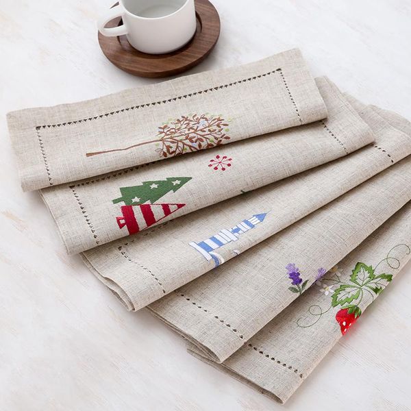 

mats & pads christmas mat anti scalding and heat insulation nordic cloth table pography western food cup