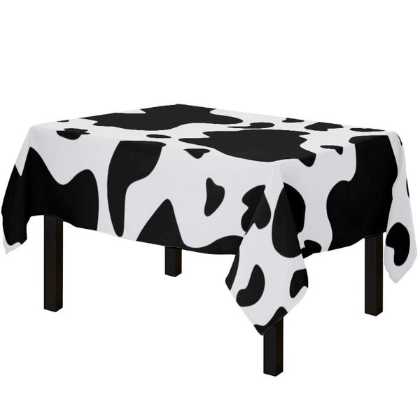 

table cloth oilproof cow texture tablecloth wedding kitchen decor christmas