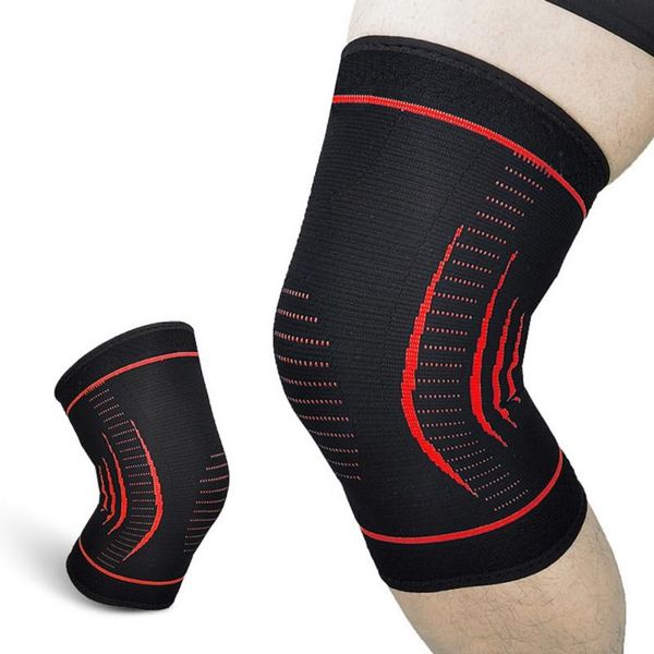 

elbow & knee pads 1pcs sports pad elastic anti-slip nylon breathable sleeve protector running basketball volleyball supports, Black;gray