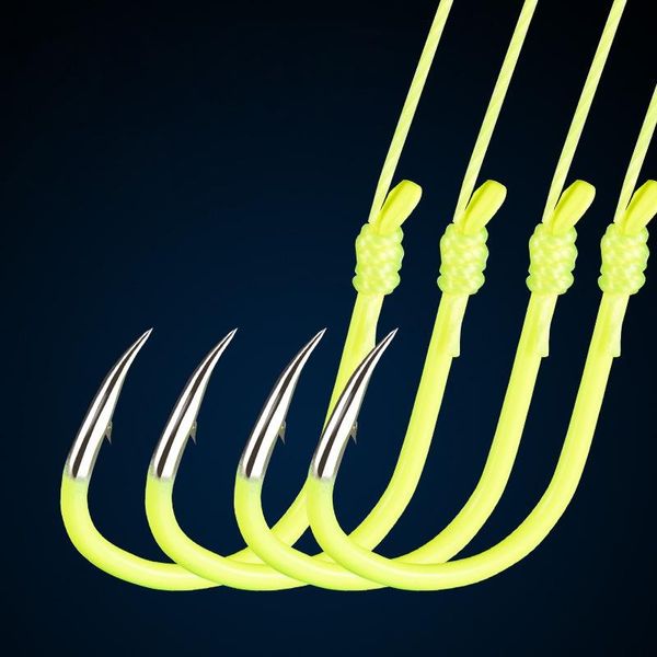 

fishing hooks exlosive hook gear freshwater saltwater fluorescent fishhook mine silver carp89h