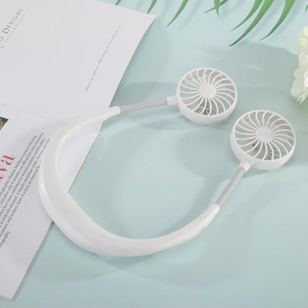 

durable usb rechargeable fans wearable portable hand neckband fan for home office travel heatstroke prevention gadget