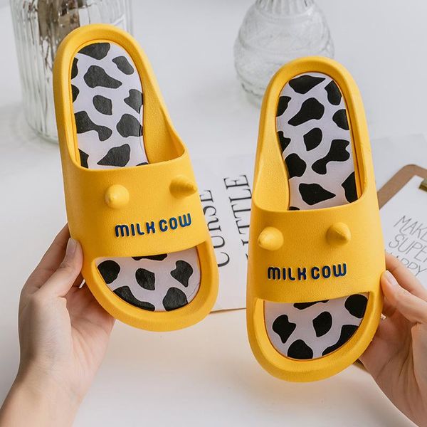 

slippers 2021 summer beach slides women men sandals flip flops candy cartoon platform thick soled ladies couples bathroom shoes, Black