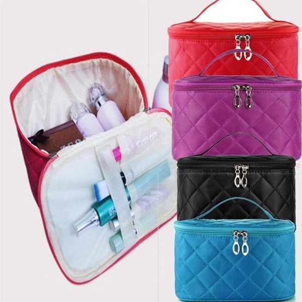 

functional cosmetic bag women fashion oxford travel make up necessaries organizer zipper makeup case pouch toiletry kit bag
