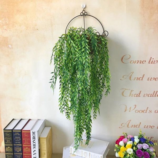

decorative flowers & wreaths artificial hanging plants ivy vine fake leaves greeny chain wall home room garden wedding garland outside decor