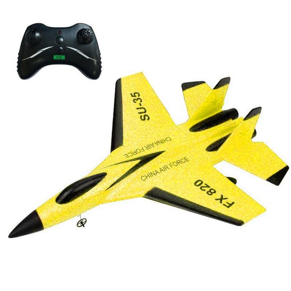 

drones fx-820 fixed wing small su 35 remote control aircraft glider outdoor toys