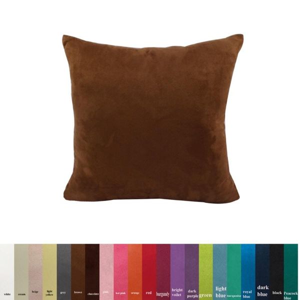 

cushion/decorative pillow suede fabric sofa cushion cover 30x50/40x40/45x45/40x60/50x50/55x55/60x60cm size decorative throw case