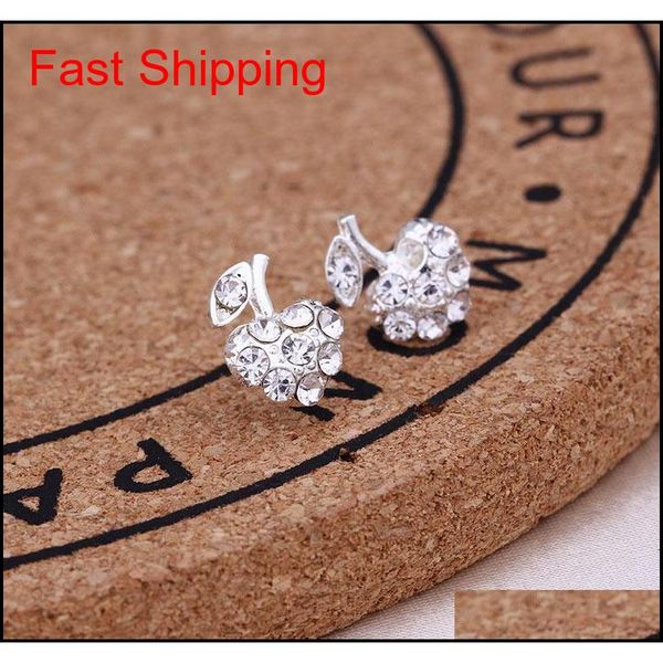 

sell 45 styles creative ear studs fashion snowflake beer crystal rhinestone pearl ear stud jllxhc lottery2010, Golden;silver