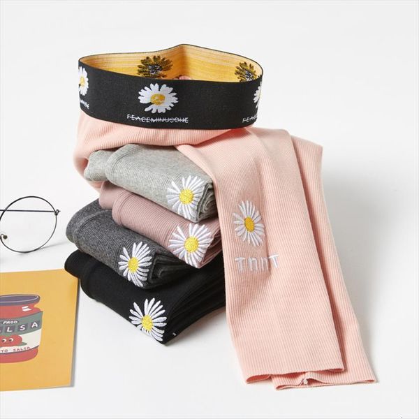 

baby girls leggings cotton long pants spring autumn kids girl fashion flower printting trousers childrens pant, Blue