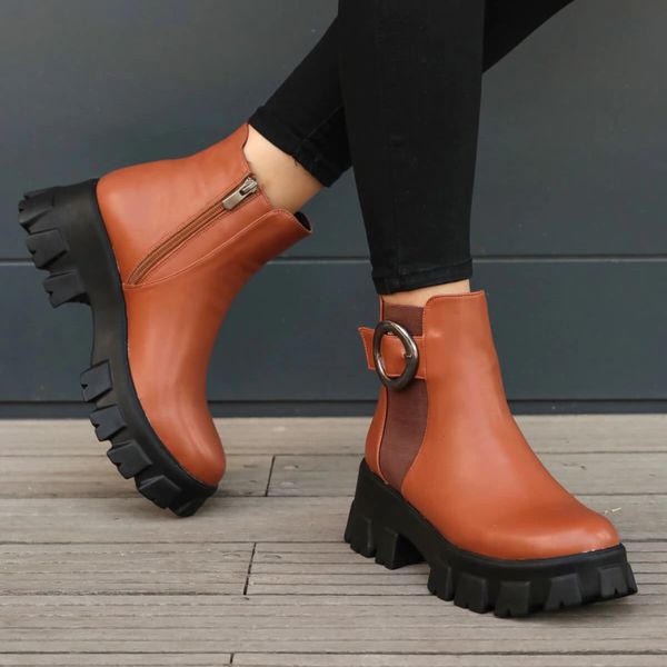 

mio gusto rylie black, tan, nude colors winter feminine platform boots, goth, women's xat7