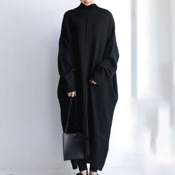 

new 2021 grey knitted autumn warm winter women's midi fam 2 qxlf, Black;gray