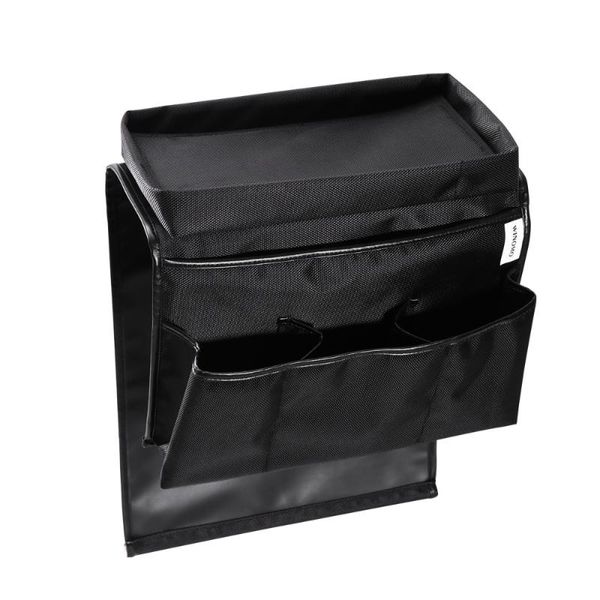

storage bags winomo sofa armrest organizer couch armchair hanging bag for tv cellphone magazine books (black)