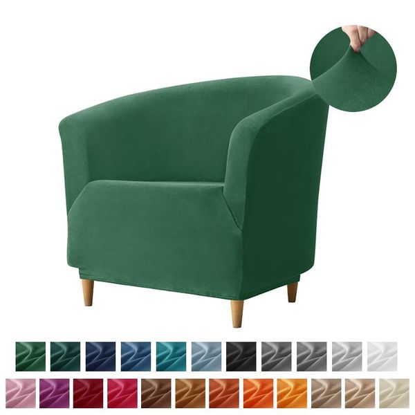

chair covers velvet coffee tub armchair sofa cover washable furniture protector slipcover el home spandax single seat