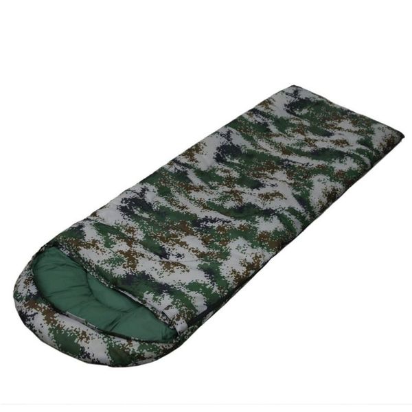 

camping sleeping bag 4 season outdoor warm & cold envelope backpacking bag for traveling hiking camouflage sleeping