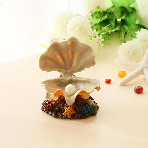 

decorations simulate air bubble scallop shell ornaments aeration pump connectable for aquarium fish bowl decoration