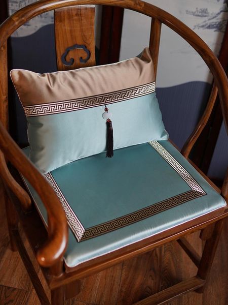 

cushion/decorative pillow custom lace luxury chinese seat pad covers sit cushion sets dining chair armchair sofa plain silk satin lumbar cas